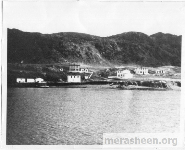 Pomroy's fishing premises including Bill, Pat and Leo's houses.