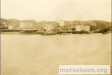 Best's premises circa 1925:&amp;nbsp; Ab (Albert) Best's house and fishing premises and Stella and Bert Best's first house to the right.&amp;nbsp; Look closely to see two people spreading fish on the flake!
According to Fred's daughter Anita, Fred Best and Tom Connors (Dora's brother) built a new house in that location in the late 40s and the new house is where Anita, Ralph and Brian Best were born.&amp;nbsp;