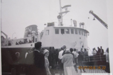 Circa 1962, Petite Forte docked at the government wharf.
