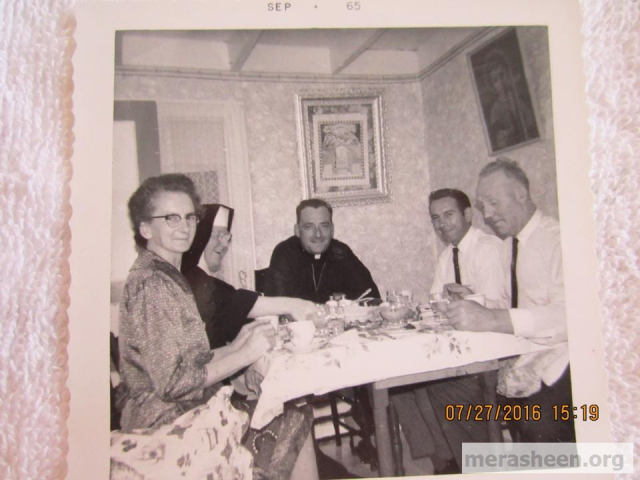 Maggie Ellen Pittman, Sister Cecilia, Father Philip Lewis, Jimmy Pittman, Pats Hynes